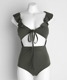 DHOLIC | フリルリボンワンピース水着(水着)