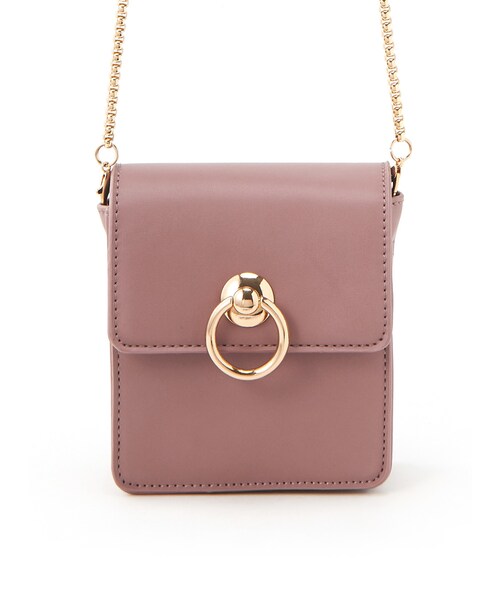 GRL（グレイル）の「2wayチェーンショルダーミニバッグ（ショルダーバッグ・レディース・ブラック/カーキ/オフホワイト/ベージュ/ピンク/グリーン・F）」の6枚目の写真