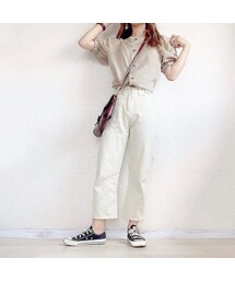 merrylatte | ウエストボタンストレートパンツ(その他パンツ)