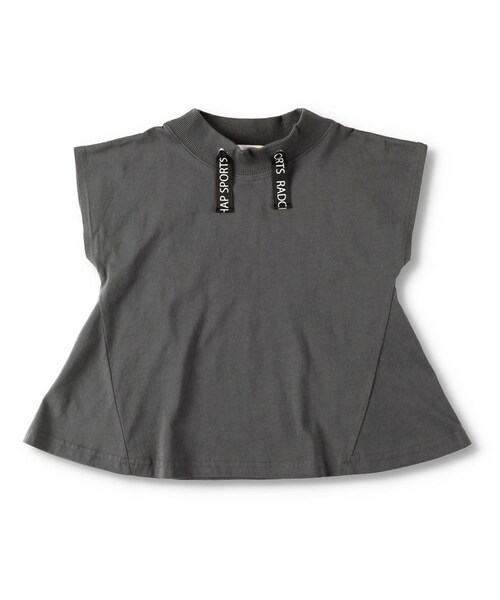 RADCHAP（ラッドチャップ）の「スタンドカラー半袖Tシャツ（Tシャツ/カットソー・キッズ・ブルー/ピンク/チャコールグレー・90cm～150cm）」の2枚目の写真