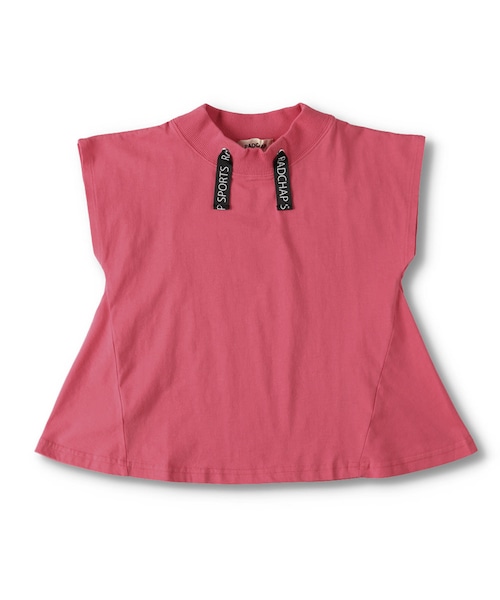 RADCHAP（ラッドチャップ）の「スタンドカラー半袖Tシャツ（Tシャツ/カットソー・キッズ・ブルー/ピンク/チャコールグレー・90cm～150cm）」の3枚目の写真