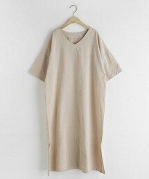 DHOLIC | Vネックコットンワンピース(ワンピース)