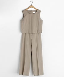 DHOLIC | ステッチスリーブレス＆フラップスラックスSET(タンクトップ)