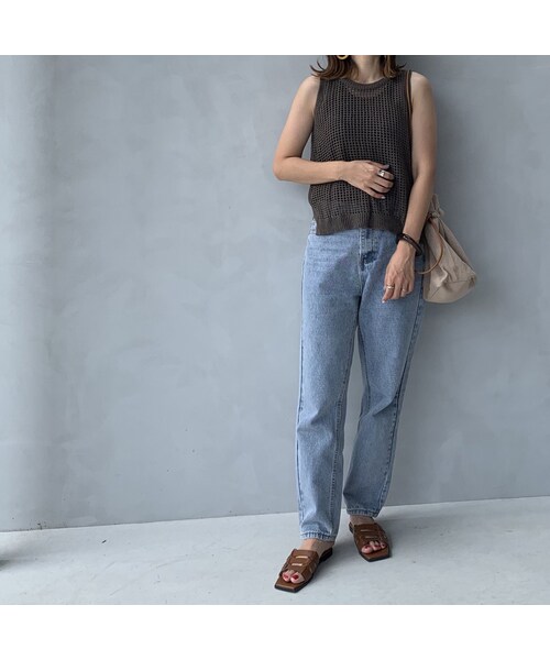 no brand（ノーブランド）の「メッシュニットベスト（ベスト・レディース・その他）」の6枚目の写真