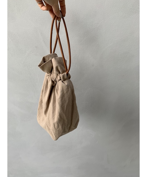 no brand（ノーブランド）の「コットン巾着バッグ（ショルダーバッグ・レディース・その他）」の7枚目の写真