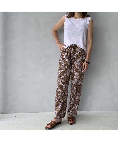 no brand（ノーブランド）の「リネンブレンドシアータンクトップ（Tシャツ/カットソー・レディース・その他）」の6枚目の写真