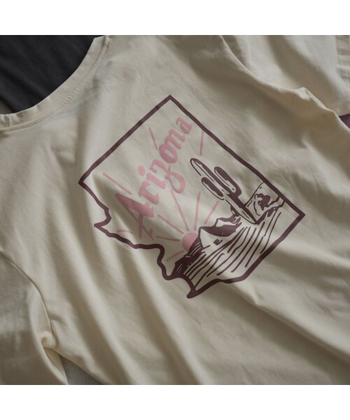 Lavish Gate(ラヴィッシュゲート)の「nh-tops-02167 Arizona バックプリント Tシャツ アイボリー ダスティパープル チャコール(Tシャツ/カットソー・レディース・その他)」の11枚目の写真