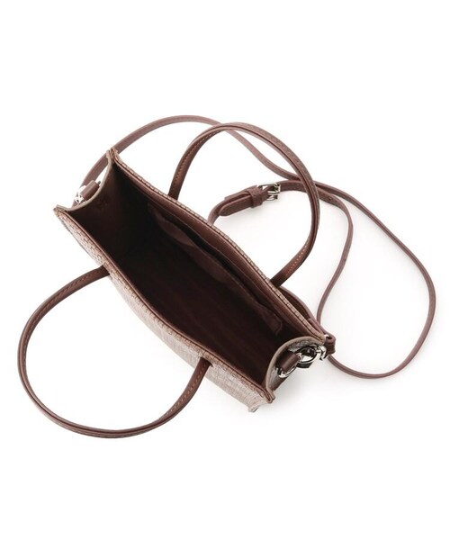 OZOC（オゾック）の「イントレチャート風ミニショルダー（バッグ・レディース・ブラック(019)/ブラウン(042)/ブルー(092)/アイボリー(004)・00(FREE)）」の8枚目の写真