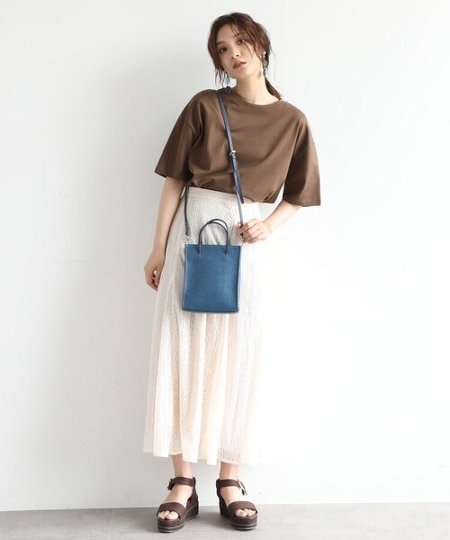 OZOC（オゾック）の「イントレチャート風ミニショルダー（バッグ・レディース・ブラック(019)/ブラウン(042)/ブルー(092)/アイボリー(004)・00(FREE)）」の15枚目の写真