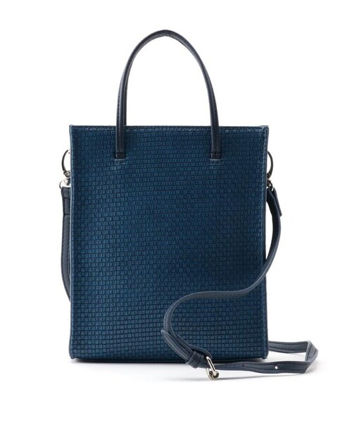 OZOC（オゾック）の「イントレチャート風ミニショルダー（バッグ・レディース・ブラック(019)/ブラウン(042)/ブルー(092)/アイボリー(004)・00(FREE)）」の3枚目の写真