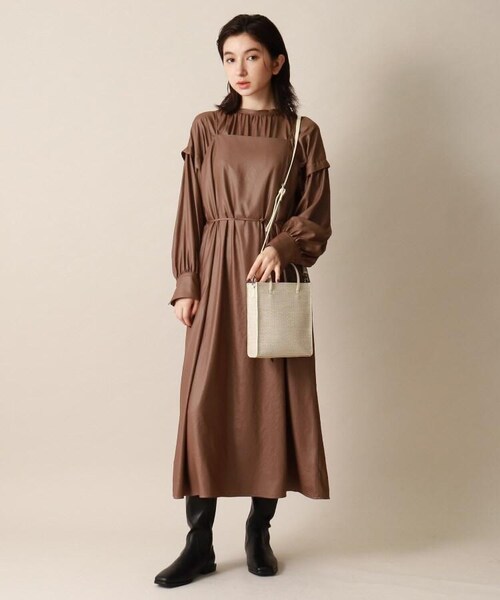 OZOC（オゾック）の「イントレチャート風ミニショルダー（バッグ・レディース・ブラック(019)/ブラウン(042)/ブルー(092)/アイボリー(004)・00(FREE)）」の19枚目の写真