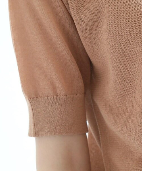 OZOC（オゾック）の「[洗える]シアーニット（トップス・レディース・ナチュラル(050)/ダークオレンジ(068)/ピンク(072)・38(M)）」の9枚目の写真