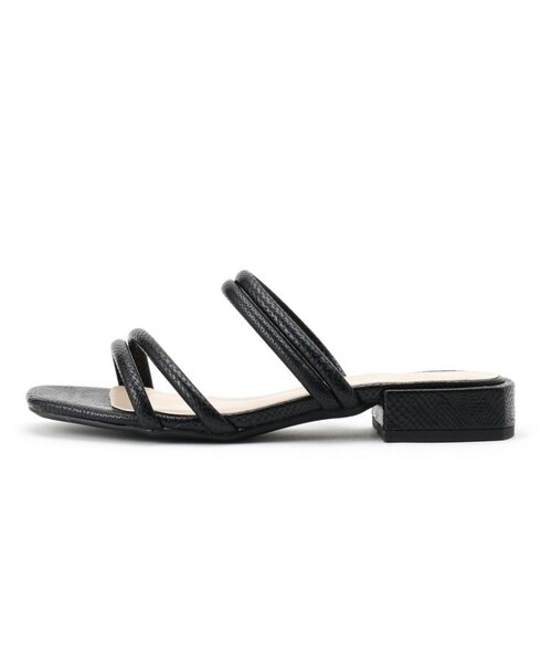 OZOC（オゾック）の「リザード柄コードサンダル（その他・レディース・ブラック(019)/ブラウン(042)・35(23.5cm)/45(24.5cm)）」の4枚目の写真