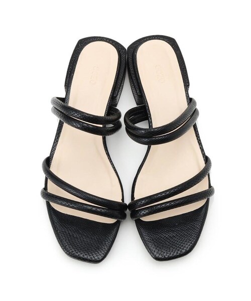 OZOC（オゾック）の「リザード柄コードサンダル（その他・レディース・ブラック(019)/ブラウン(042)・35(23.5cm)/45(24.5cm)）」の6枚目の写真