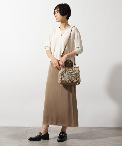 OZOC（オゾック）の「ゴブラン2WAYトート（バッグ・レディース・アイボリー(104)/ベージュ(152)・00(FREE)）」の11枚目の写真