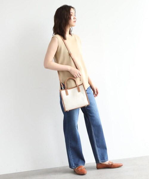 OZOC（オゾック）の「ゴブラン2WAYトート（バッグ・レディース・アイボリー(104)/ベージュ(152)・00(FREE)）」の12枚目の写真