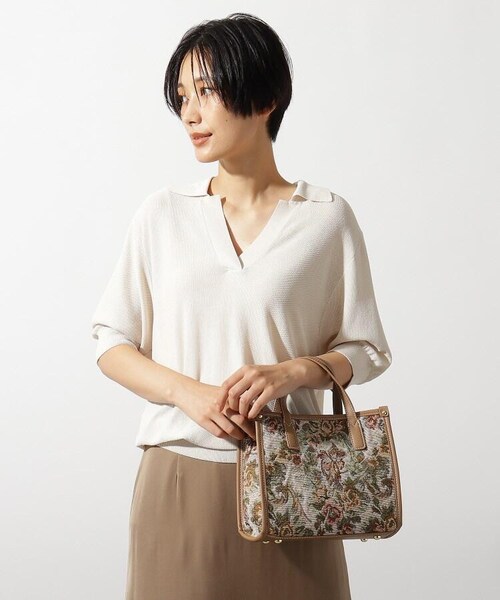 OZOC（オゾック）の「ゴブラン2WAYトート（バッグ・レディース・アイボリー(104)/ベージュ(152)・00(FREE)）」の9枚目の写真