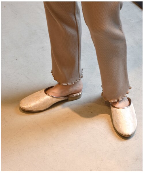 w closet（ダブルクローゼット）の「チャイナスリッパ（シューズ・レディース・シルバー/ゴールド/ブラック・M/L/FREE）」の17枚目の写真