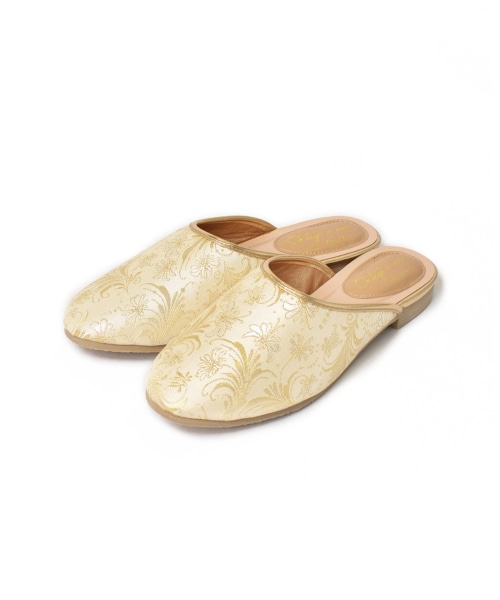 w closet（ダブルクローゼット）の「チャイナスリッパ（シューズ・レディース・シルバー/ゴールド/ブラック・M/L/FREE）」の3枚目の写真