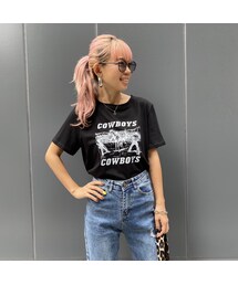 no brand | カサカサクロップド丈TOPS｢COWBOY｣#6251(Tシャツ/カットソー)