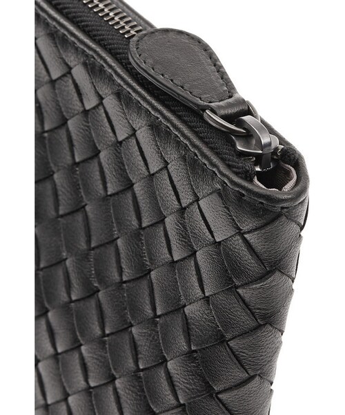 BOTTEGA VENETA（ボッテガヴェネタ）の「Bottega Veneta Intrecciato leather pouch（クラッチバッグ・レディース・Black・One size）」の5枚目の写真