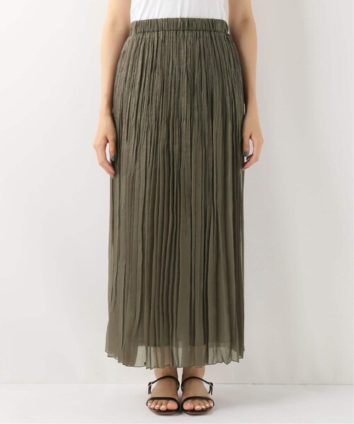 IENA（イエナ）の「オーガンジーランダムプリーツスカート