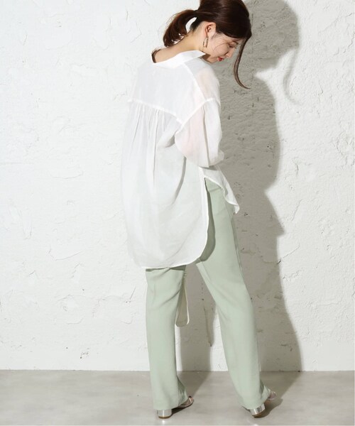 B.C STOCK（ベーセーストック）の「スソフレアパンツ◆（パンツ・ブラウン/フリー/取り寄せ）」の10枚目の写真