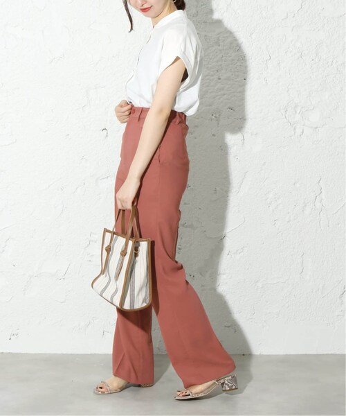 B.C STOCK（ベーセーストック）の「スソフレアパンツ◆（パンツ・ブラウン/フリー/取り寄せ）」の13枚目の写真