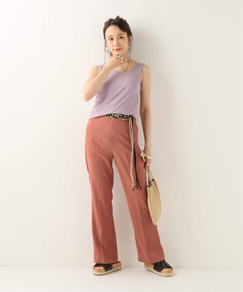 B.C STOCK（ベーセーストック）の「スソフレアパンツ◆（パンツ・ブラウン/フリー/取り寄せ）」の20枚目の写真