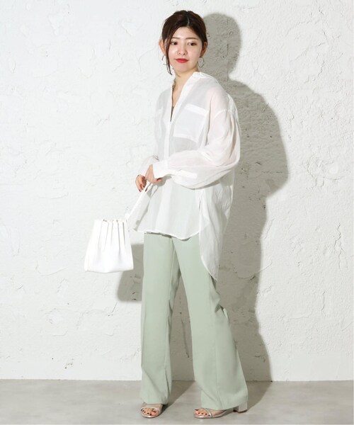 B.C STOCK（ベーセーストック）の「スソフレアパンツ◆（パンツ・ブラウン/フリー/取り寄せ）」の8枚目の写真