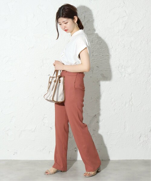 B.C STOCK（ベーセーストック）の「スソフレアパンツ◆（パンツ・ブラウン/フリー/取り寄せ）」の12枚目の写真