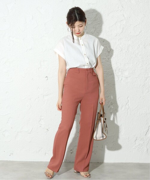 B.C STOCK（ベーセーストック）の「スソフレアパンツ◆（パンツ・ブラウン/フリー/取り寄せ）」の11枚目の写真