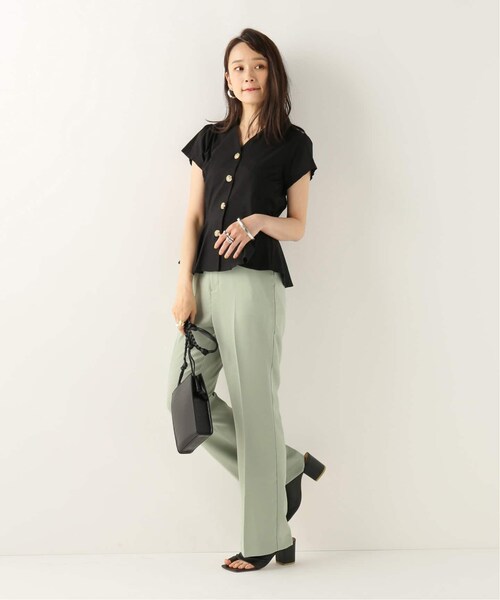 B.C STOCK（ベーセーストック）の「スソフレアパンツ◆（パンツ・ブラウン/フリー/取り寄せ）」の19枚目の写真