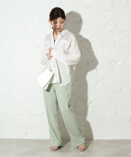 B.C STOCK（ベーセーストック）の「スソフレアパンツ◆（パンツ・ブラウン/フリー/取り寄せ）」の7枚目の写真