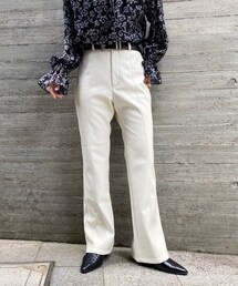 PAGEBOY | エコレザーバックスリットパンツ【追加予約】(パンツ)