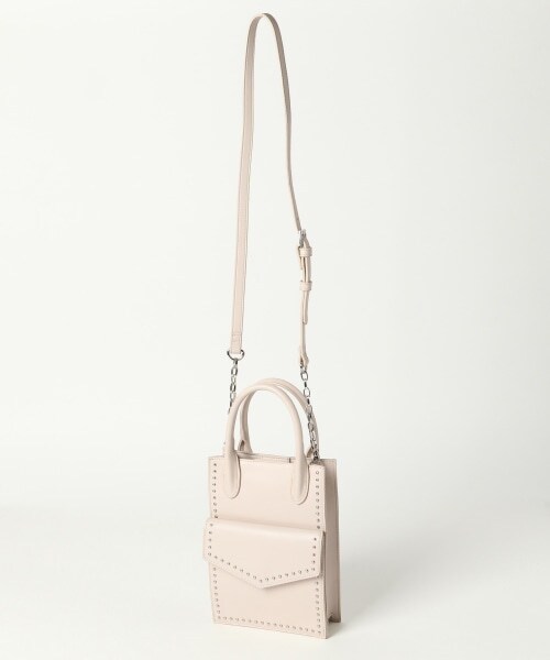 PAGEBOY（ページボーイ）の「スタッズショルダー（バッグ・レディース・オフホワイト/ブラック/バイオライム・FREE）」の7枚目の写真