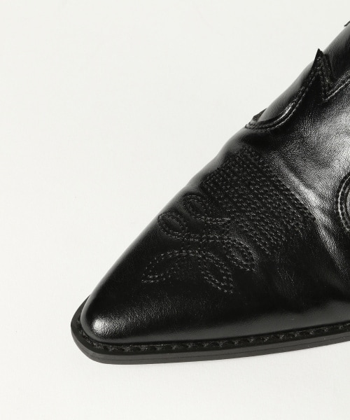 PAGEBOY（ページボーイ）の「ウエスタンミュール（シューズ・レディース・ブラック/ダークブラウン・M(23.5cm), L(24.5cm)）」の11枚目の写真