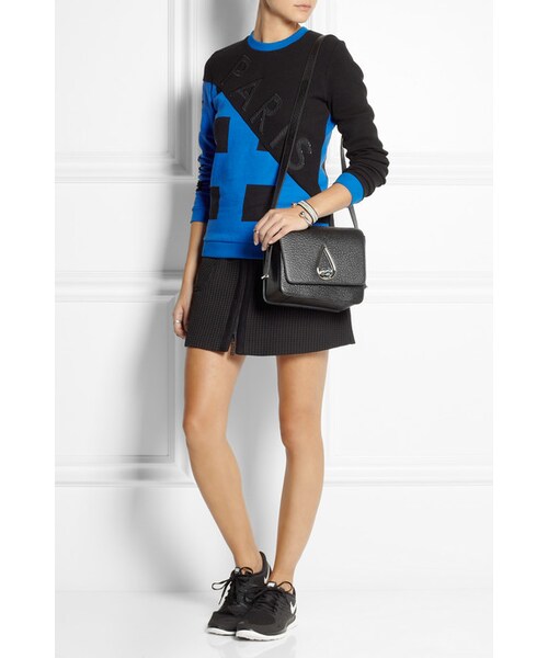 KENZO(ケンゾー)の「KENZO Raindrop textured-leather shoulder bag(ショルダーバッグ・レディース・Black)」の5枚目の写真