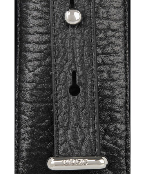KENZO(ケンゾー)の「KENZO Raindrop textured-leather shoulder bag(ショルダーバッグ・レディース・Black)」の3枚目の写真