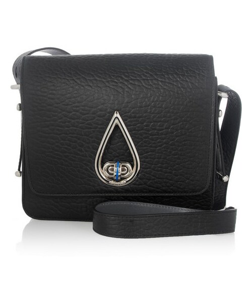 KENZO(ケンゾー)の「KENZO Raindrop textured-leather shoulder bag(ショルダーバッグ・レディース・Black)」の1枚目の写真