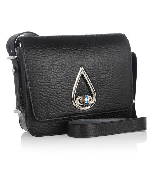 KENZO(ケンゾー)の「KENZO Raindrop textured-leather shoulder bag(ショルダーバッグ・レディース・Black)」の4枚目の写真