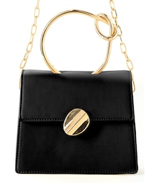 GRL | 2wayゴールドパーツ台形ショルダーバッグ(ショルダーバッグ)