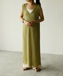 VACANCY | フィッシュネットロングニットベスト(ベスト)