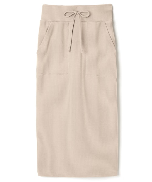 GRL（グレイル）の「ワッフルタイトスカート（スカート・レディース・ブラック/アイボリー/ベージュ・M）」の3枚目の写真