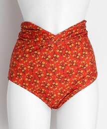 DHOLIC | ギャザー花柄ハイウエストショーツ(水着)