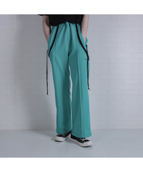 YohKi(ヨウキ)の「"Himotsuki" flare track pants(GREEN)(その他パンツ・メンズ・グリーン・1/2/3)」の7枚目の写真