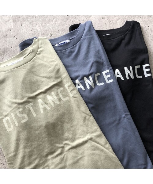 copine（コピン）の「バックロング裾スリット！DISTANCEロゴビッグtシャツ(3color)【クリックポスト対象商品】（Tシャツ/カットソー・レディース・その他）」の13枚目の写真