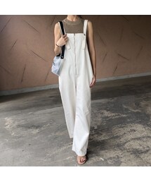 copine | 7月23日再入荷！ゆるっと大人可愛い！フロントZIPサロペット【クリックポスト対象商品】(サロペット/オーバーオール)