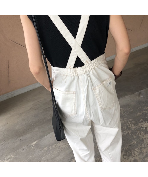 copine（コピン）の「7月23日再入荷！ゆるっと大人可愛い！フロントZIPサロペット【クリックポスト対象商品】（サロペット/オーバーオール・レディース・その他）」の15枚目の写真