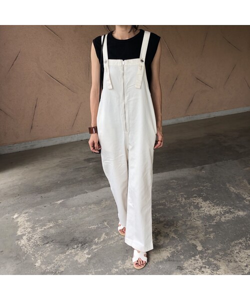 copine（コピン）の「7月23日再入荷！ゆるっと大人可愛い！フロントZIPサロペット【クリックポスト対象商品】（サロペット/オーバーオール・レディース・その他）」の10枚目の写真